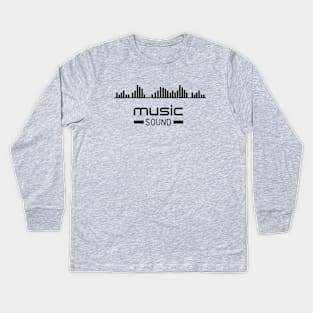 DJ SHIRT - BLACK EDITION Kids Long Sleeve T-Shirt